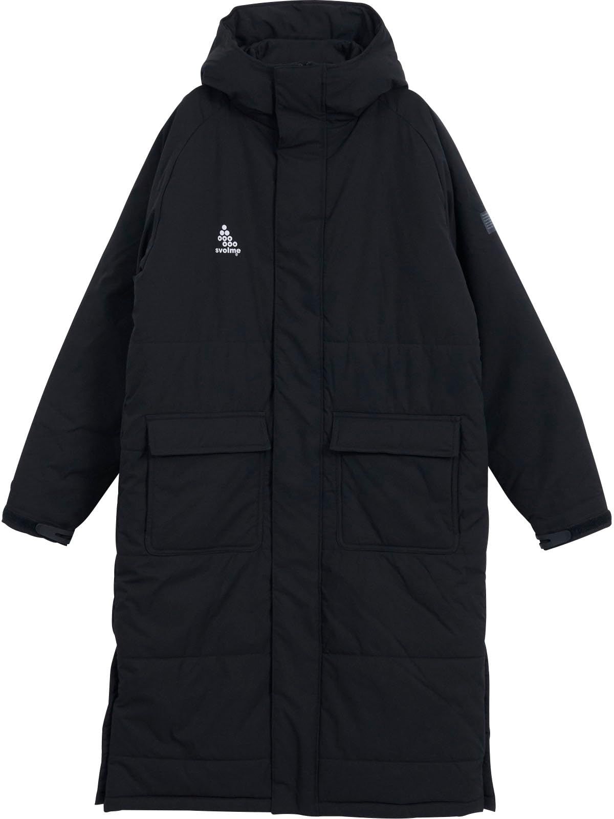 スボルメ SVOLME フットサル サッカー 発熱中綿ベンチコート ブラック 1253 47404 010