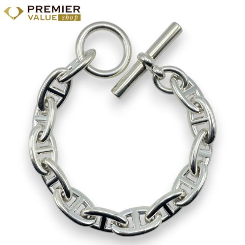 エルメス シェーヌ ダンクル ブレスレット GM シルバー925 13コマ