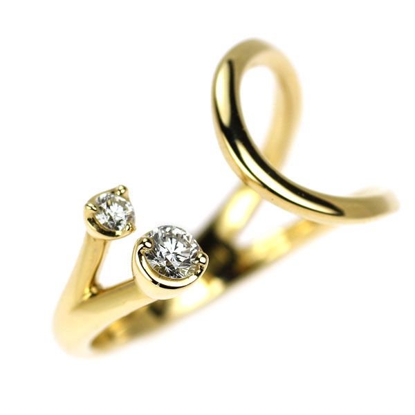 ★小寺智子★ ダイヤリング k18 イエローゴールド D0.18ct 小寺智子 K18YG ダイヤモンド リング 0.09ct ピンキー - メルカリ