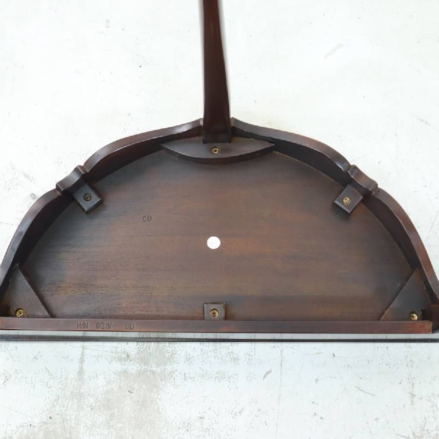 英国クラシック調 マホガニー材 ハーフムーン 猫足 コンソールテーブル