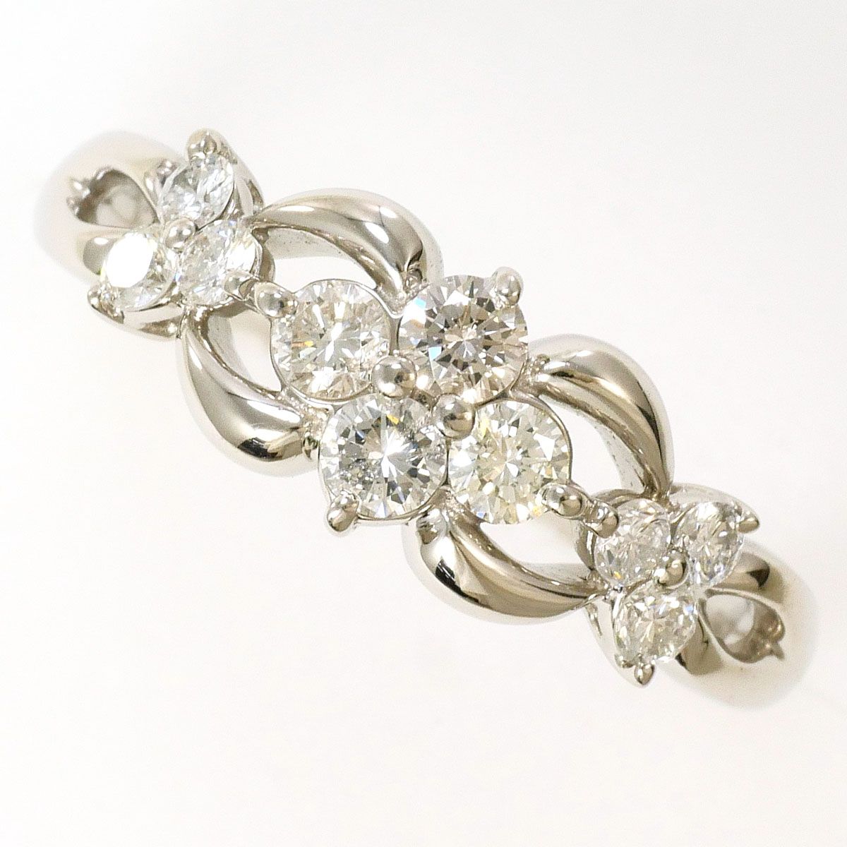 PT900/プラチナ リング・指輪 11号 ダイヤモンド 0.50ct 総重量約4.7g