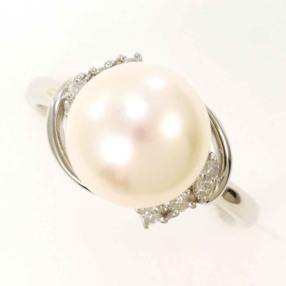 プラチナpm900 真珠付きリング プラチナpm900 真珠付きリング MIKIMOTO ミキモト パール 真珠