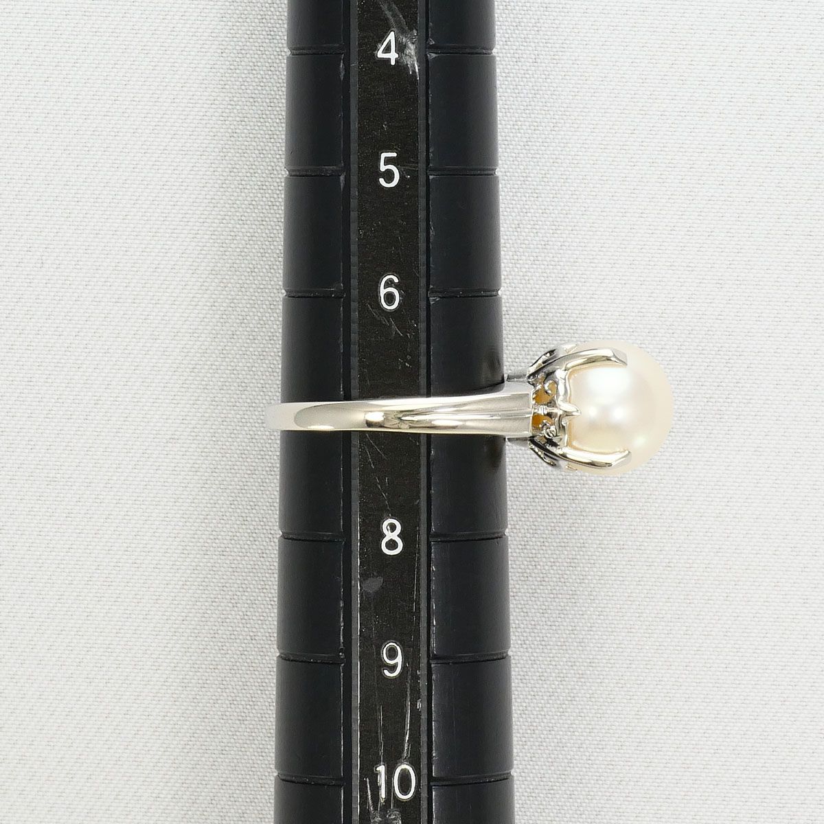 PT900/プラチナ リング・指輪 7号 パール（真珠） 総重量約5.2g - メルカリ
