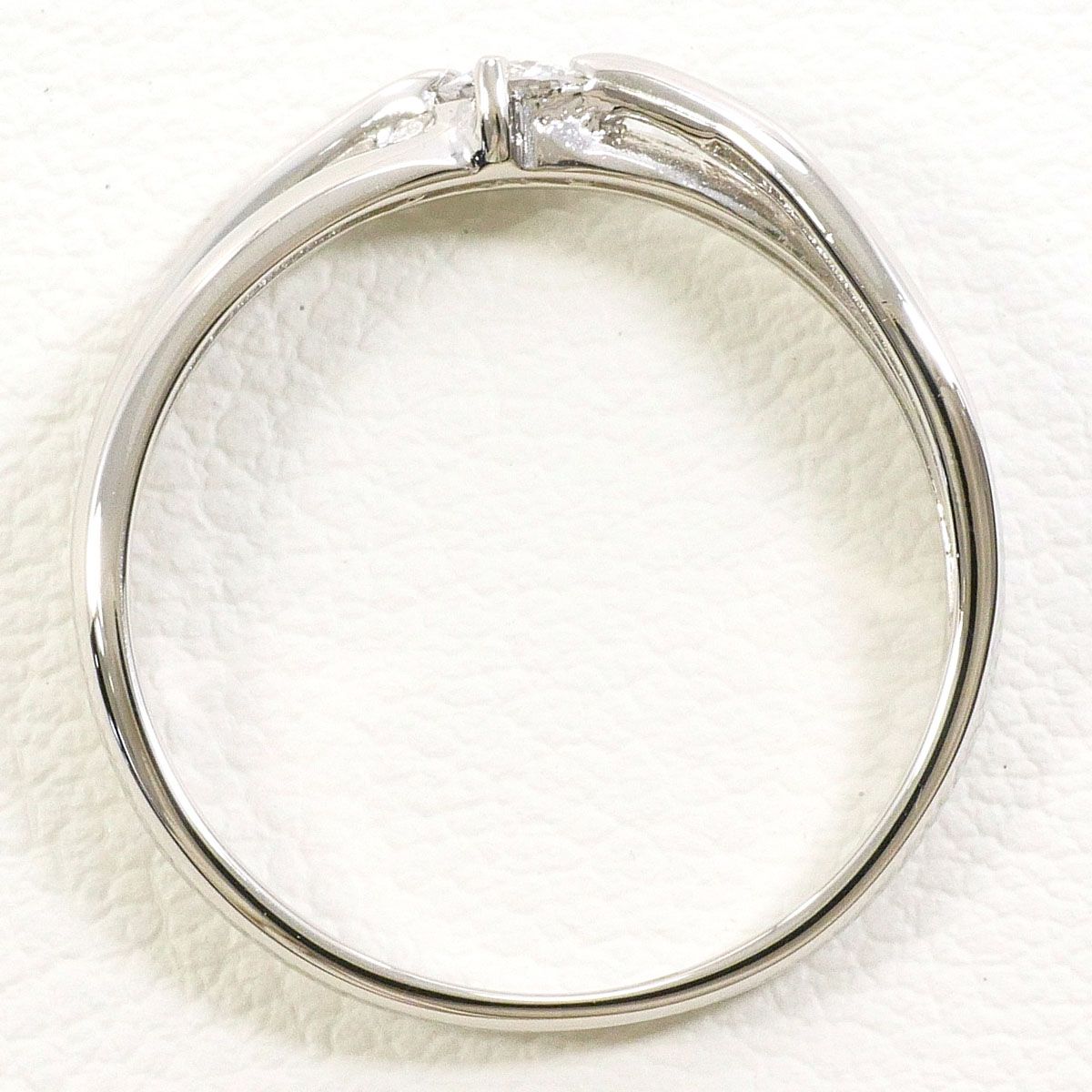 PT900/プラチナ リング・指輪 9号 ダイヤモンド 0.096ct 総重量約2.3g