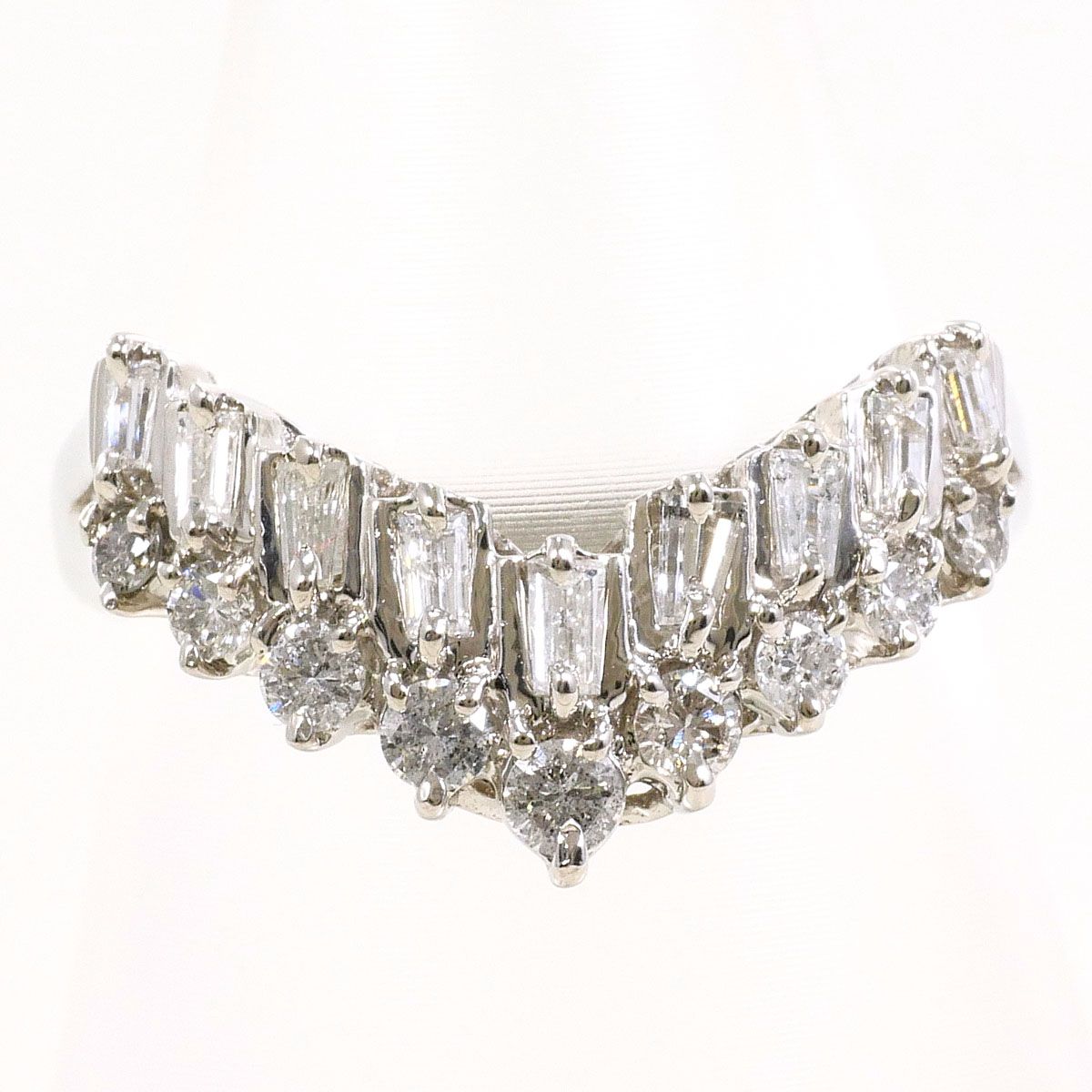 PT900 プラチナ リング 指輪 12号 ダイヤモンド 0.51ct 総重量約4.4g