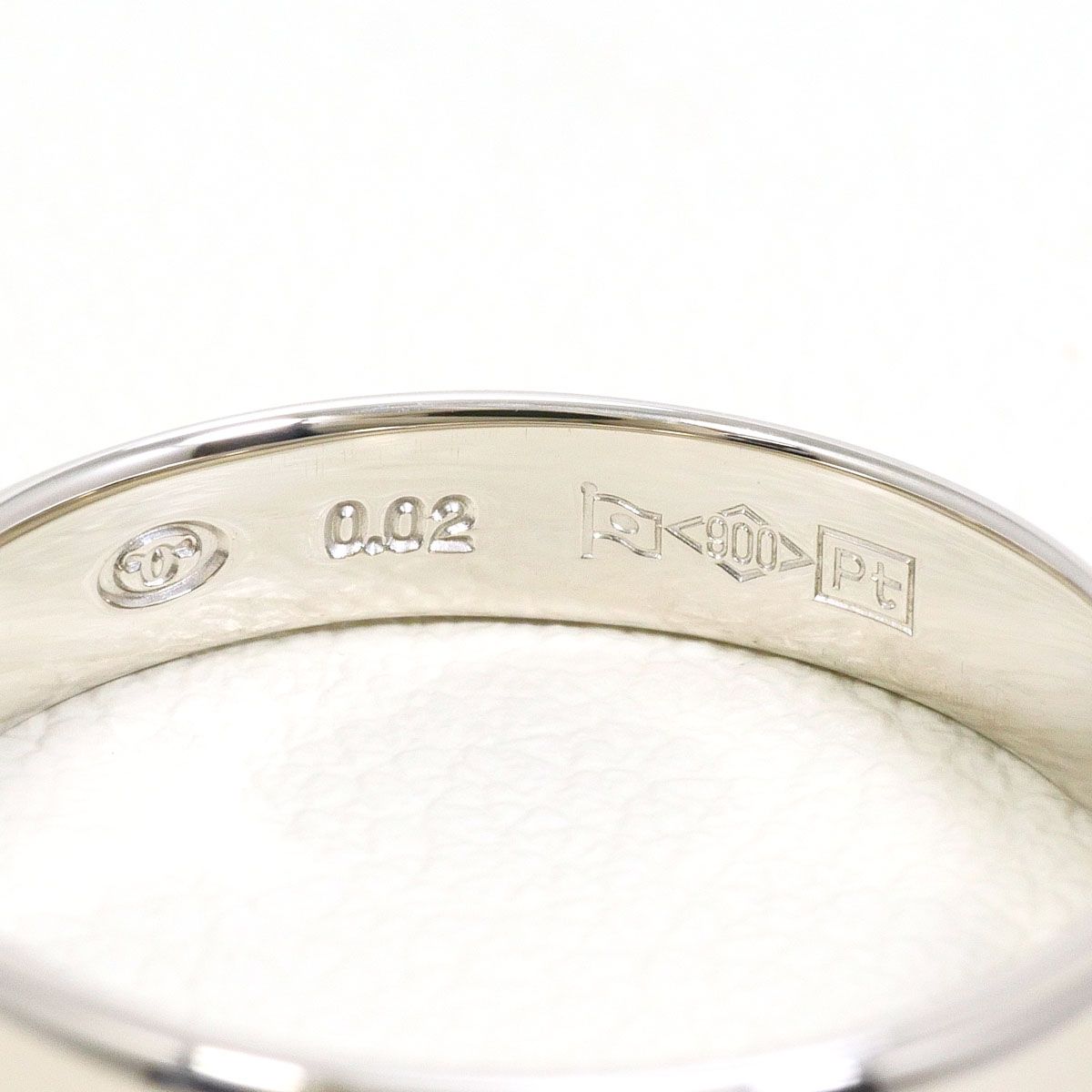 PT900/プラチナ リング・指輪 10号 ダイヤモンド 0.02ct 総重量約3.5g