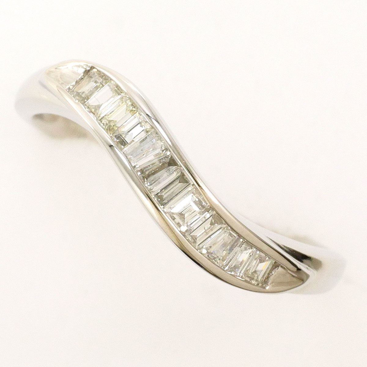 PT900 プラチナ リング 指輪 12号 ダイヤモンド 0.31ct 総重量約3.3g