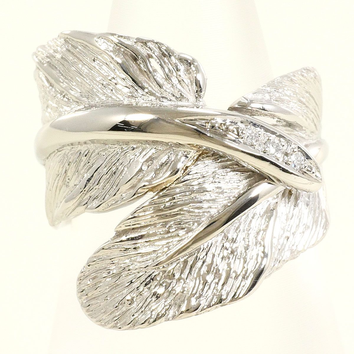 PT900 プラチナ リング 指輪 6号 ダイヤモンド 0.02ct 総重量約9.0g