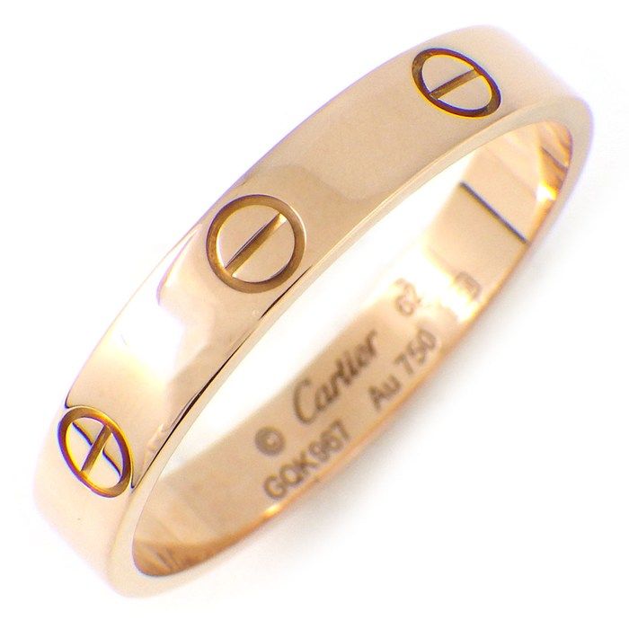 カルティエ Cartier リング ラブ スモールモデル SM B4085262 K18PG 21号 62