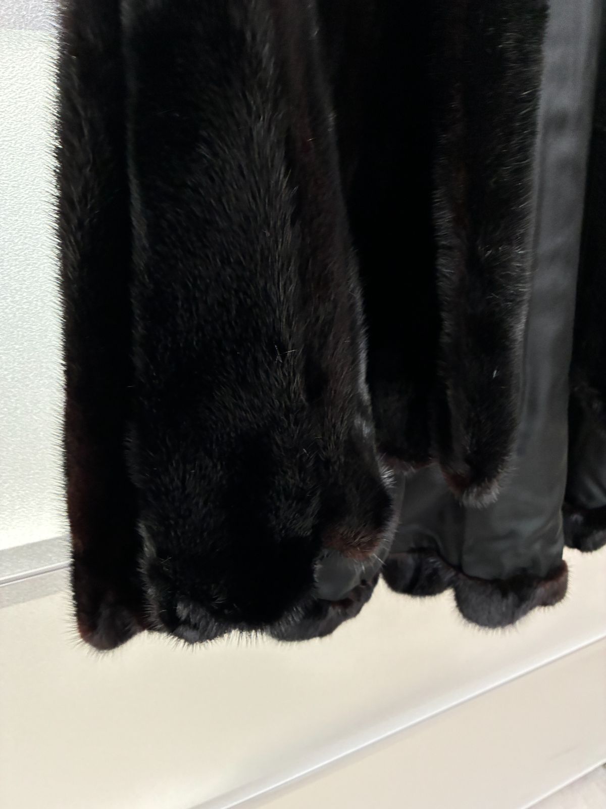 N【ヴィンテージ】LANVIN ランバン ブラックミンク 毛皮 ファー