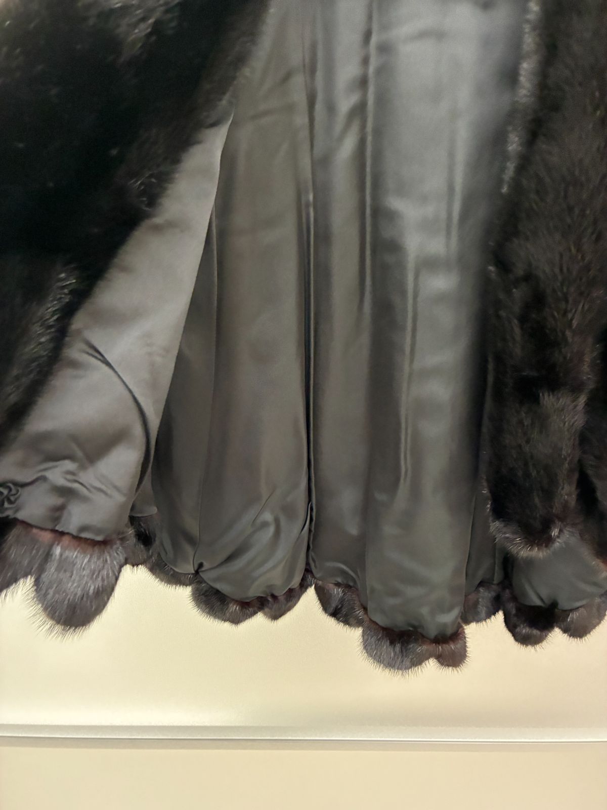 N【ヴィンテージ】LANVIN ランバン ブラックミンク 毛皮 ファー