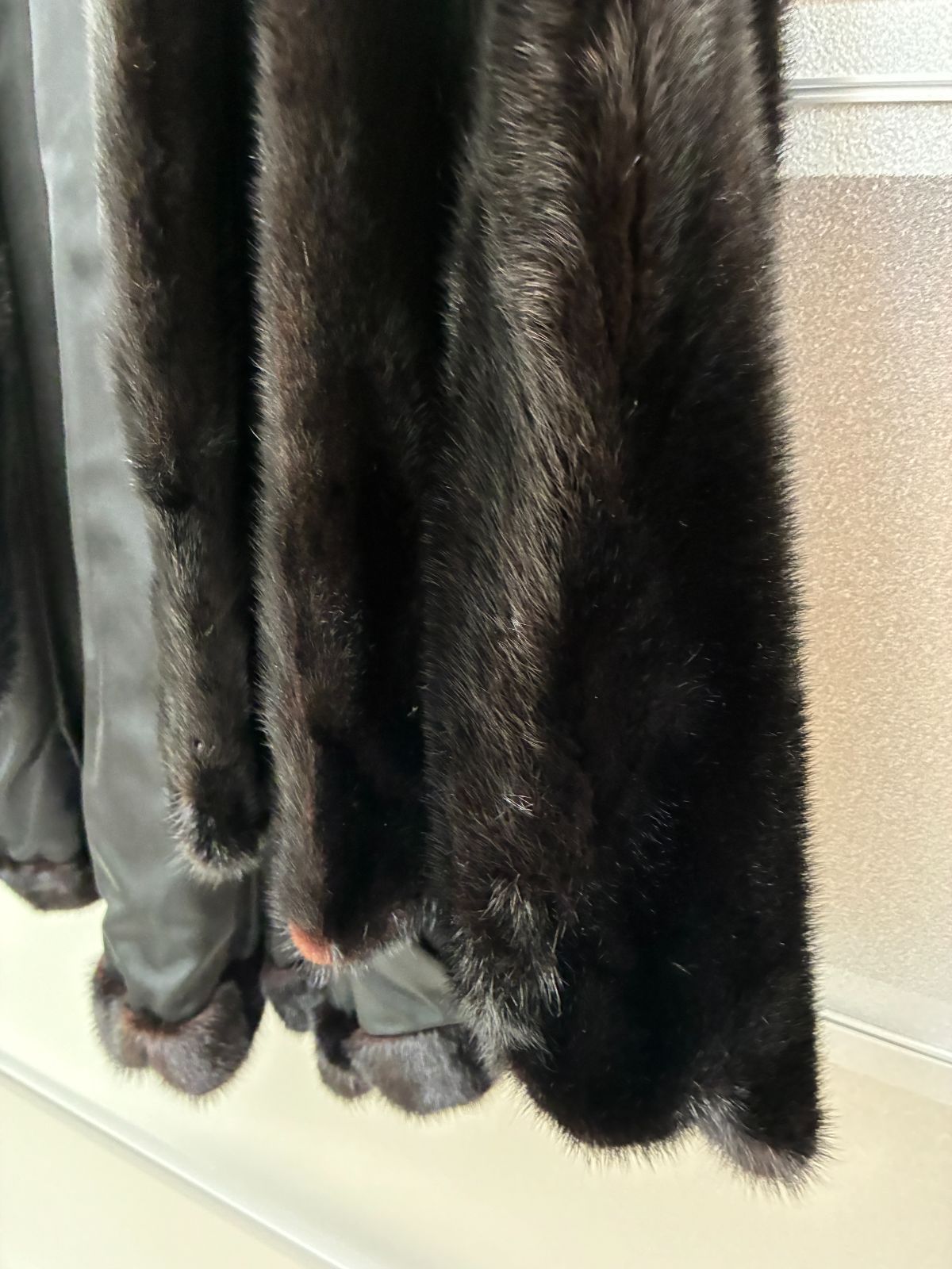 N【ヴィンテージ】LANVIN ランバン ブラックミンク 毛皮 ファー