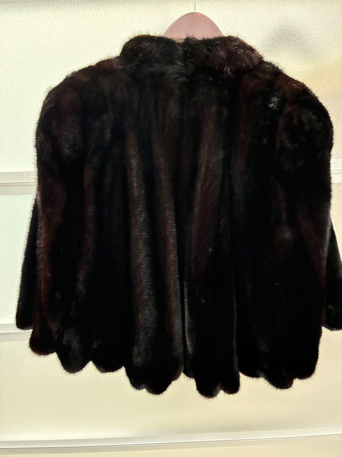 N【ヴィンテージ】LANVIN ランバン ブラックミンク 毛皮 ファー