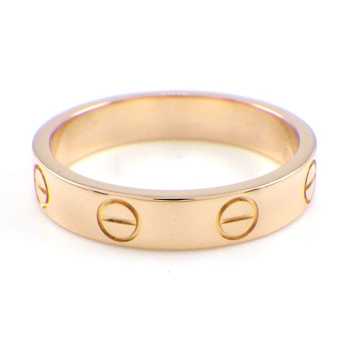 カルティエ Cartier リング ラブ スモールモデル SM K 18 PG 11号 51
