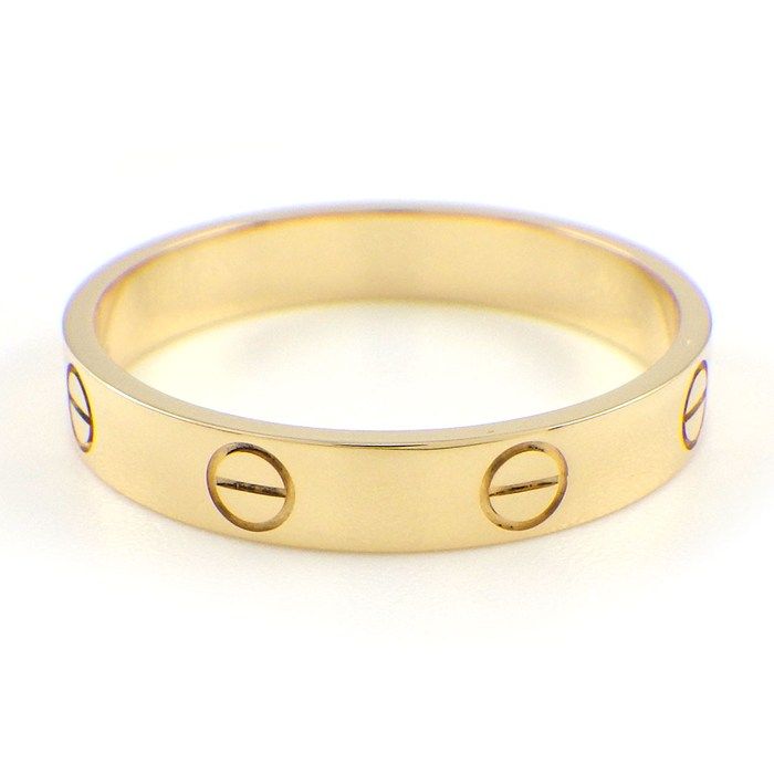 カルティエ Cartier リング ラブ スモールモデル SM K 18 YG 19号 60