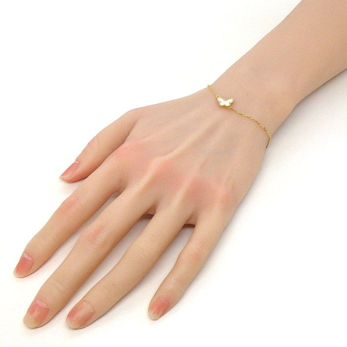 ヴァンクリーフ＆アーペル Van Cleef Arpels ブレスレット スウィートアルハンブラ パピヨン K 18 YG Vネック 多色展開