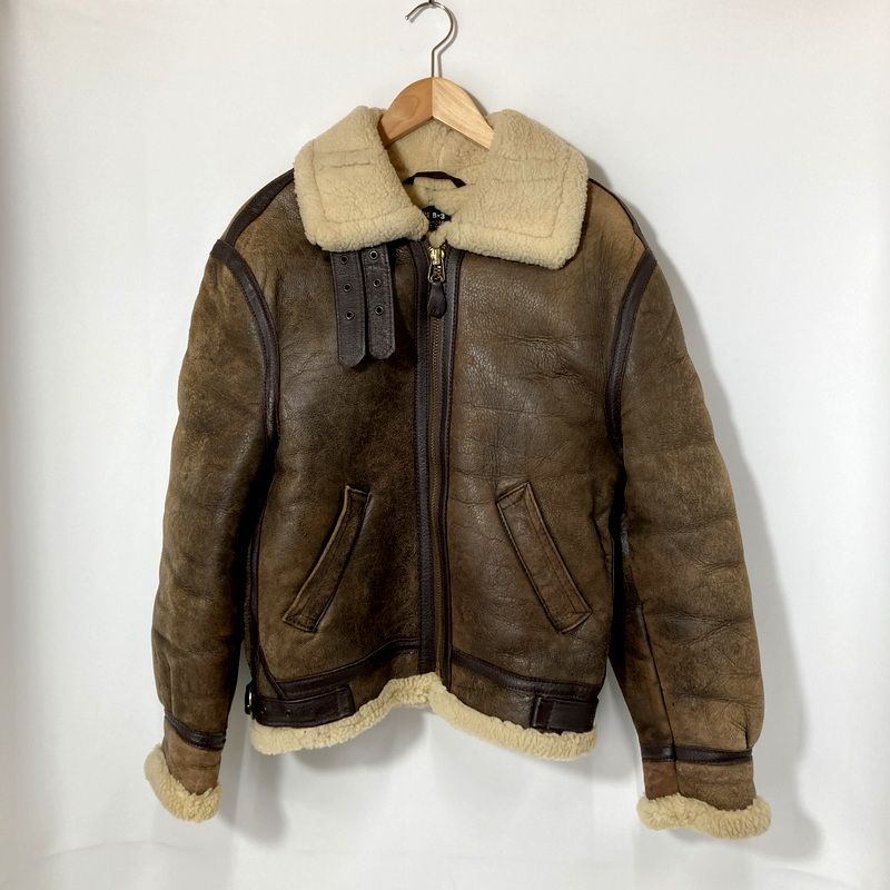 Schott ショット フライトジャケット TYPE B-3 レザージャケット 防寒 古着 カジュアル サイズ40 Lサイズ相当 ブラウン アウター A15229