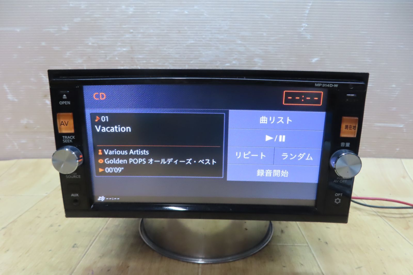 ☆F4726/日産純正 MP314D-W SDナビ 地図2014年 Bluetooth内蔵 CD DVD