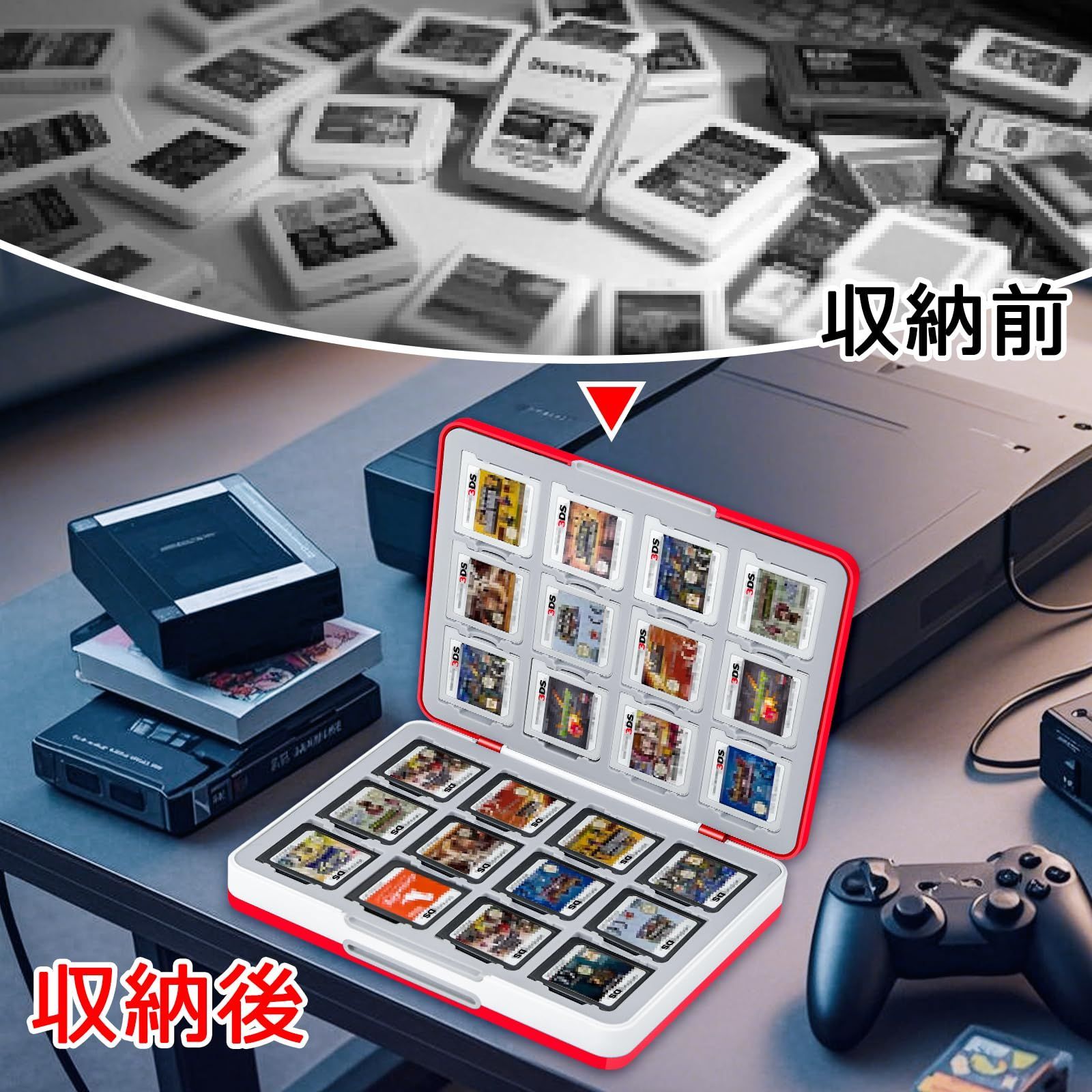 Homgaty 3DS ソフトケース 48枚 3DS/DS対応 3DSカセット ケース DS