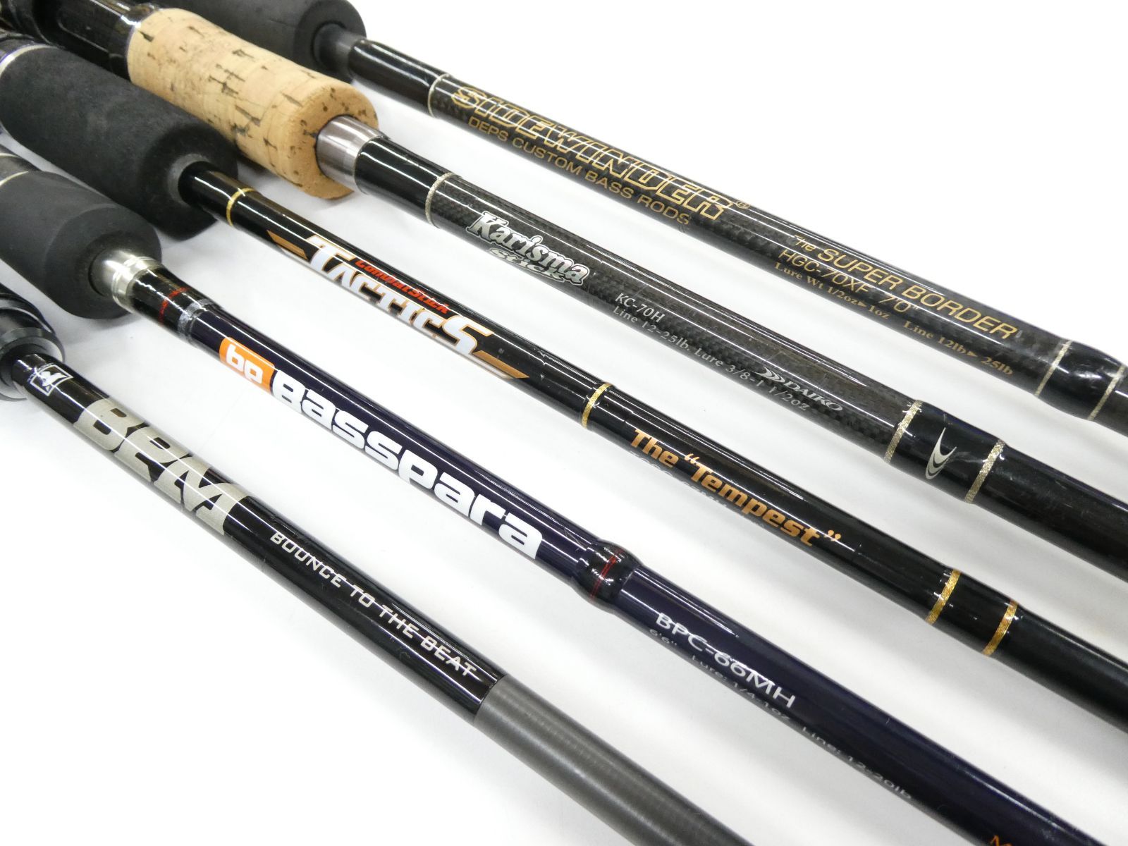 ジャンク品 1ピース バスロッド バラエティセット 01-2141