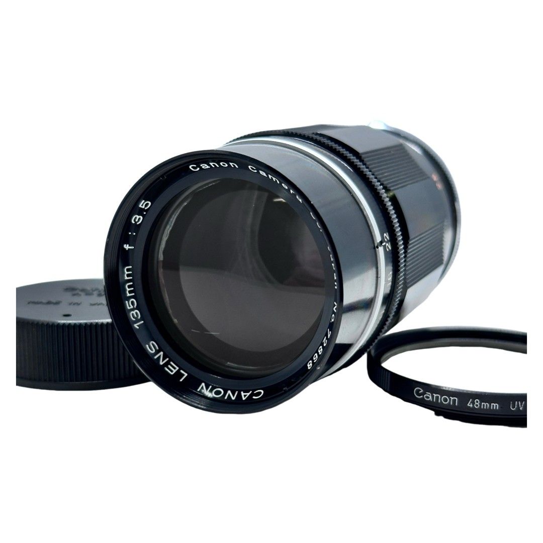 【美品】キヤノン　135mm F3.5　Ⅲ　Lマウント　 純正前後キャップ付き 美品】キヤノン 135mm F3.5 Ⅲ Lマウント 純正前後キャップ付き 2025年