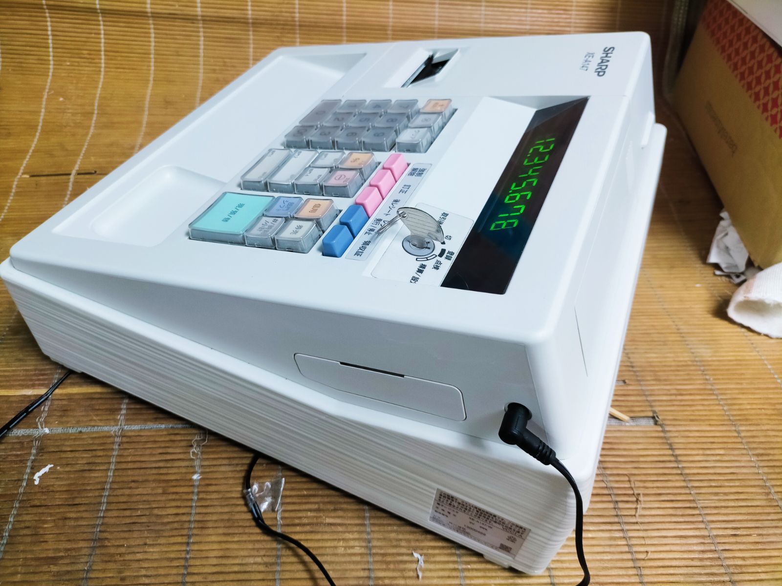 シャープレジスター XE-A147 PC連携売上管理フル設定無料 280055