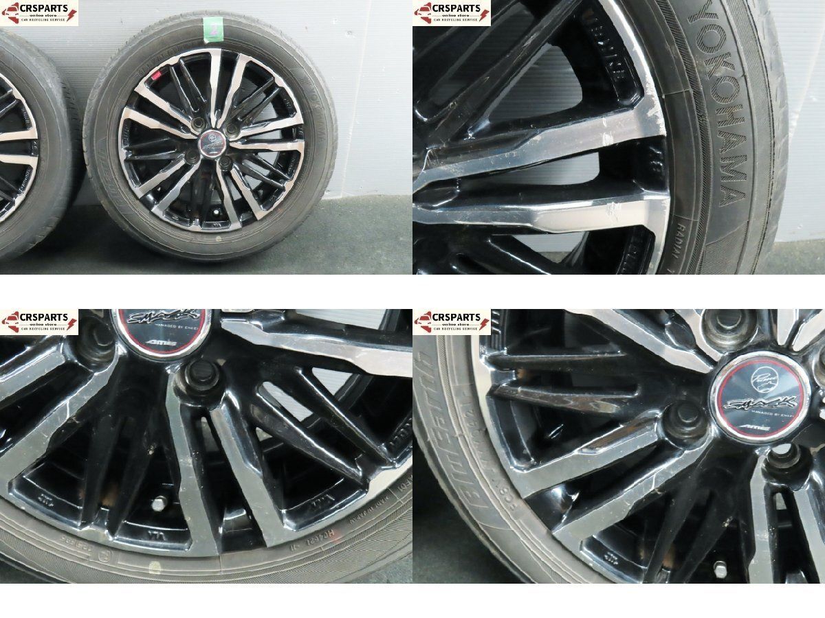  AME SMACK 14 4 5 J 45 H 100 PCD ホイール 4本セット オンロード ヨコハマ タイヤ No T 273 14インチ ホイール