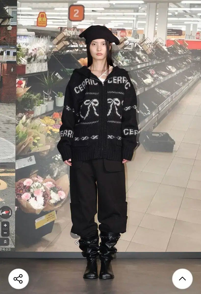 セリック CERRIC リボン カウチン ジップアップ