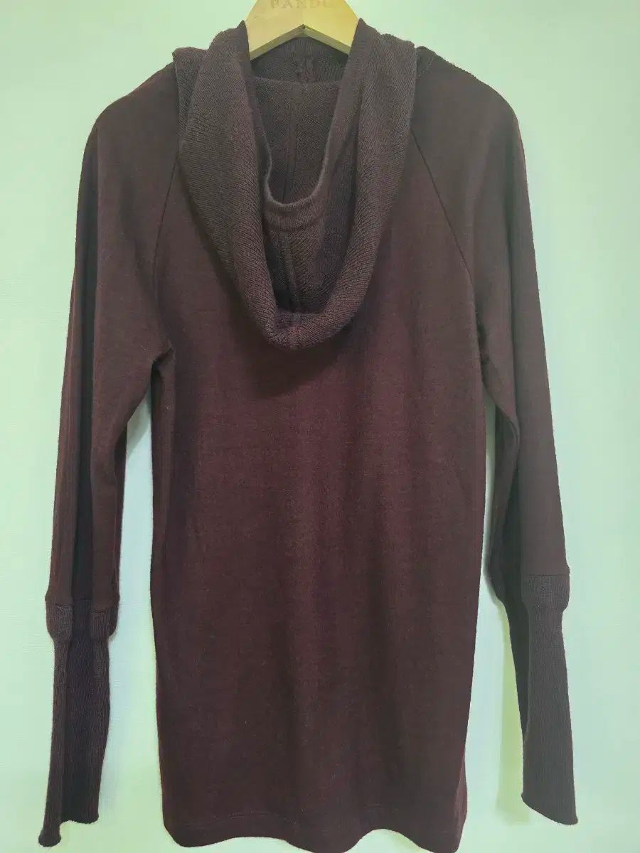 KUHO クホ ウール100 ニット フーディー S バスト40 そう丈63