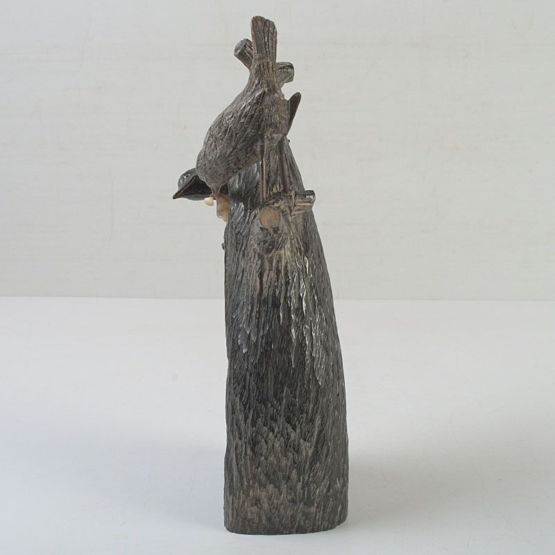 中国　水牛の角彫刻　象　置物　4点まとめて　N　4599 中国 水牛の角彫刻 象 置物 4点まとめて N 4599 中国 水牛の