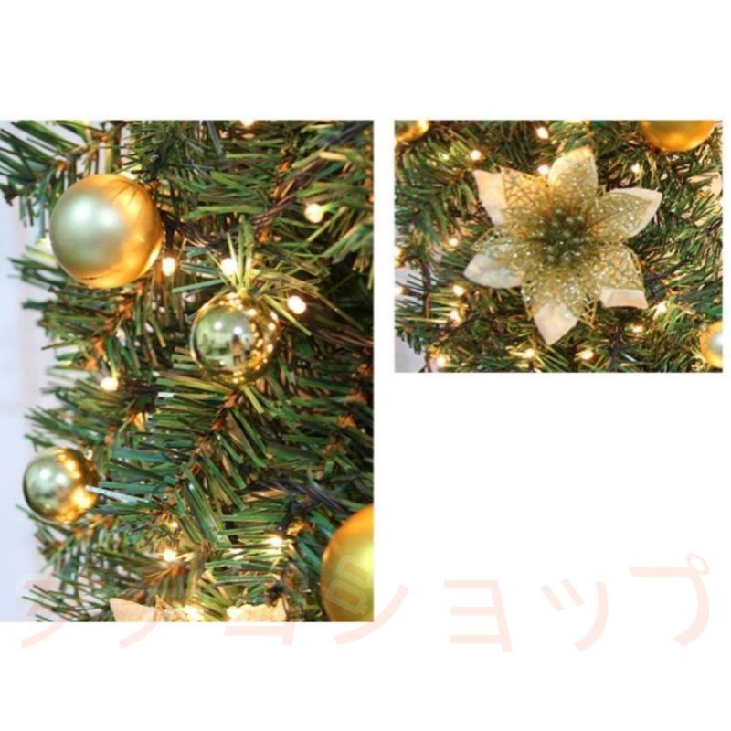 クリスマス藤条 オーナメント クリスマス飾り リース LED照明付き 4個セット ドア 玄関 庭園 部屋 壁飾り ガーランド おしゃれ 花輪 壁掛け 北欧 新年飾り 豪華 WWW_OPDRERGINERDOGAN_COM