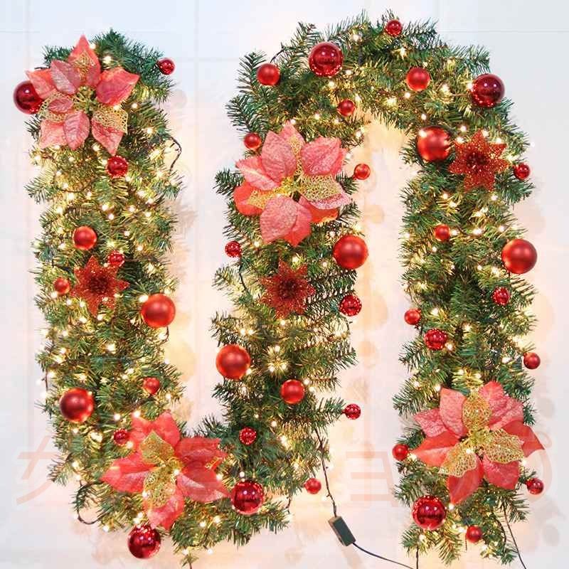 クリスマス藤条 オーナメント クリスマス飾り リース LED照明付き 4個セット ドア 玄関 庭園 部屋 壁飾り ガーランド おしゃれ 花輪 壁掛け 北欧 新年飾り 豪華