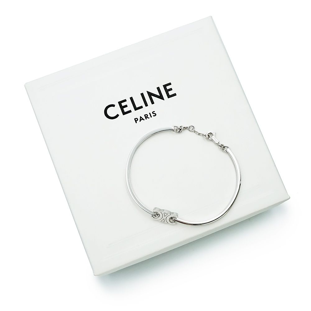 セリーヌ トリオンフ アーティキュレート ブレスレット シルバー CELINE