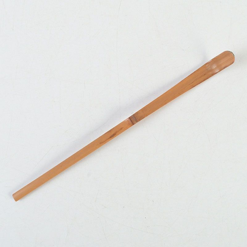 茶道具 前大徳 福聚院 佐藤朴堂作 茶杓 銘「若菜」 共筒・共箱 C S320