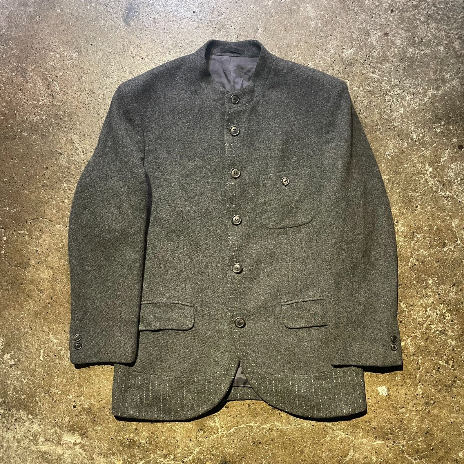 ISSEY MIYAKE MEN 97aw プラケット 切替 マオカラー ジャケット