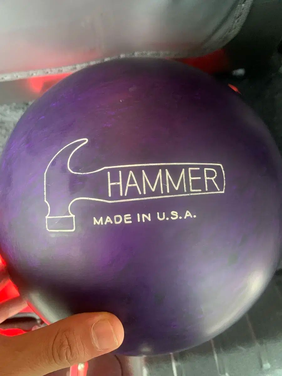 パープルHAMMER ハンマー オリジナル 15パウンド 公式球 メルカリshop取引では対象外 リース トゥーハンド