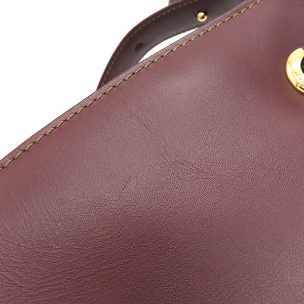 カルティエ Cartier ショルダーバッグ マストライン レザー ボルドー