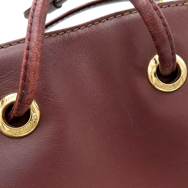 カルティエ Cartier ショルダーバッグ マストライン レザー ボルドー