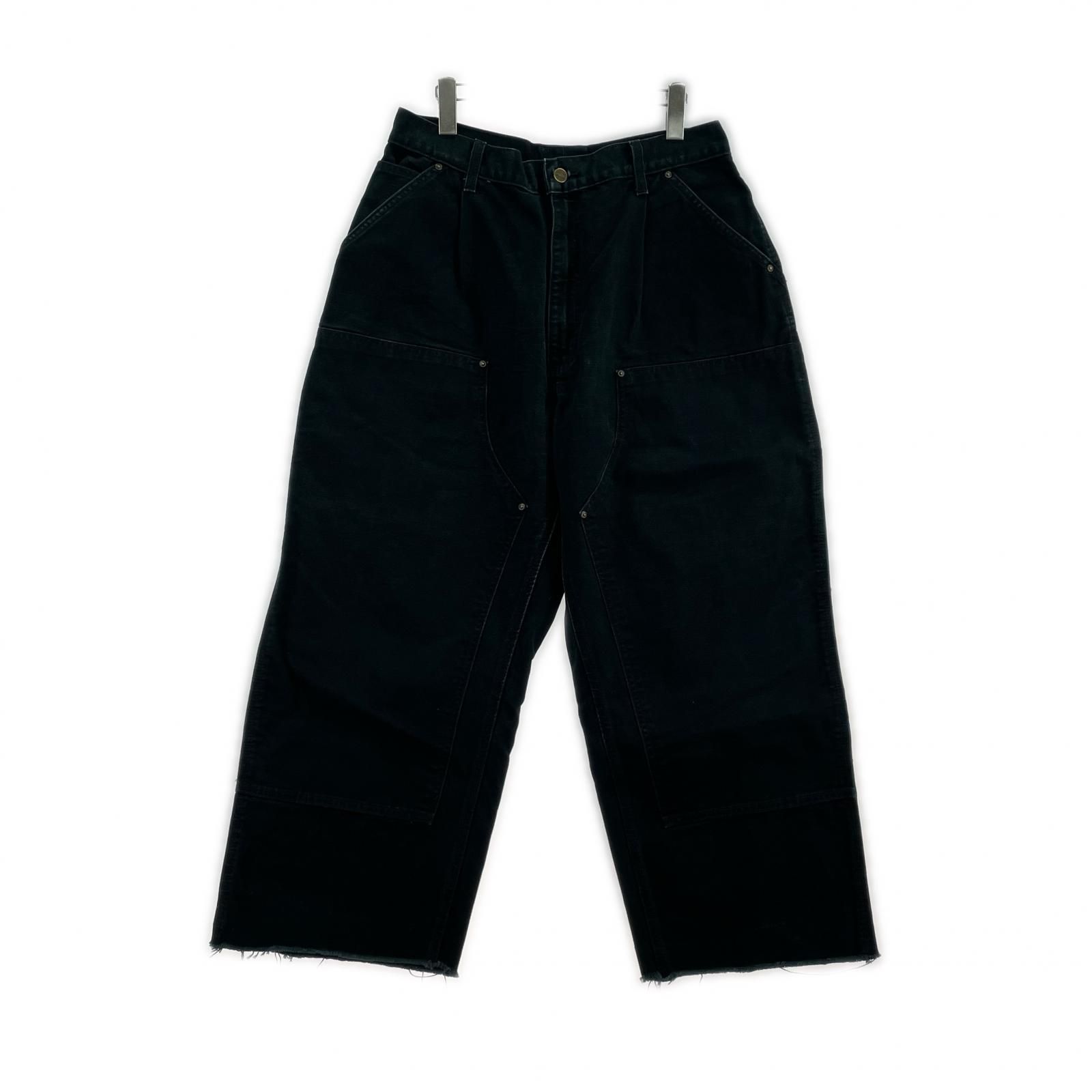 【爆安本日限定】carhartt極太ダブルニーデニム　ブラック Carhartt デニム ダブルニー パンツ ブラック カラー 【公式通販】