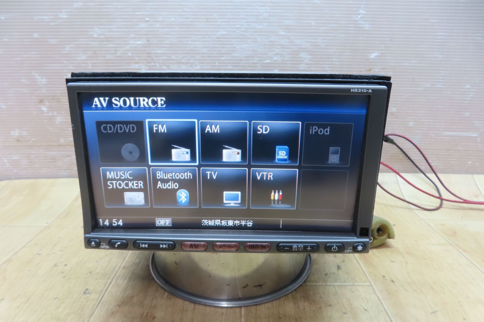 2017年地図◆日産純正 HS310D-A・BT対応・DVD・ 地デジ◆動作良好 動作保証付☆F4732/日産純正 HS310-A HDDナビ 地図2010年 地デジTV