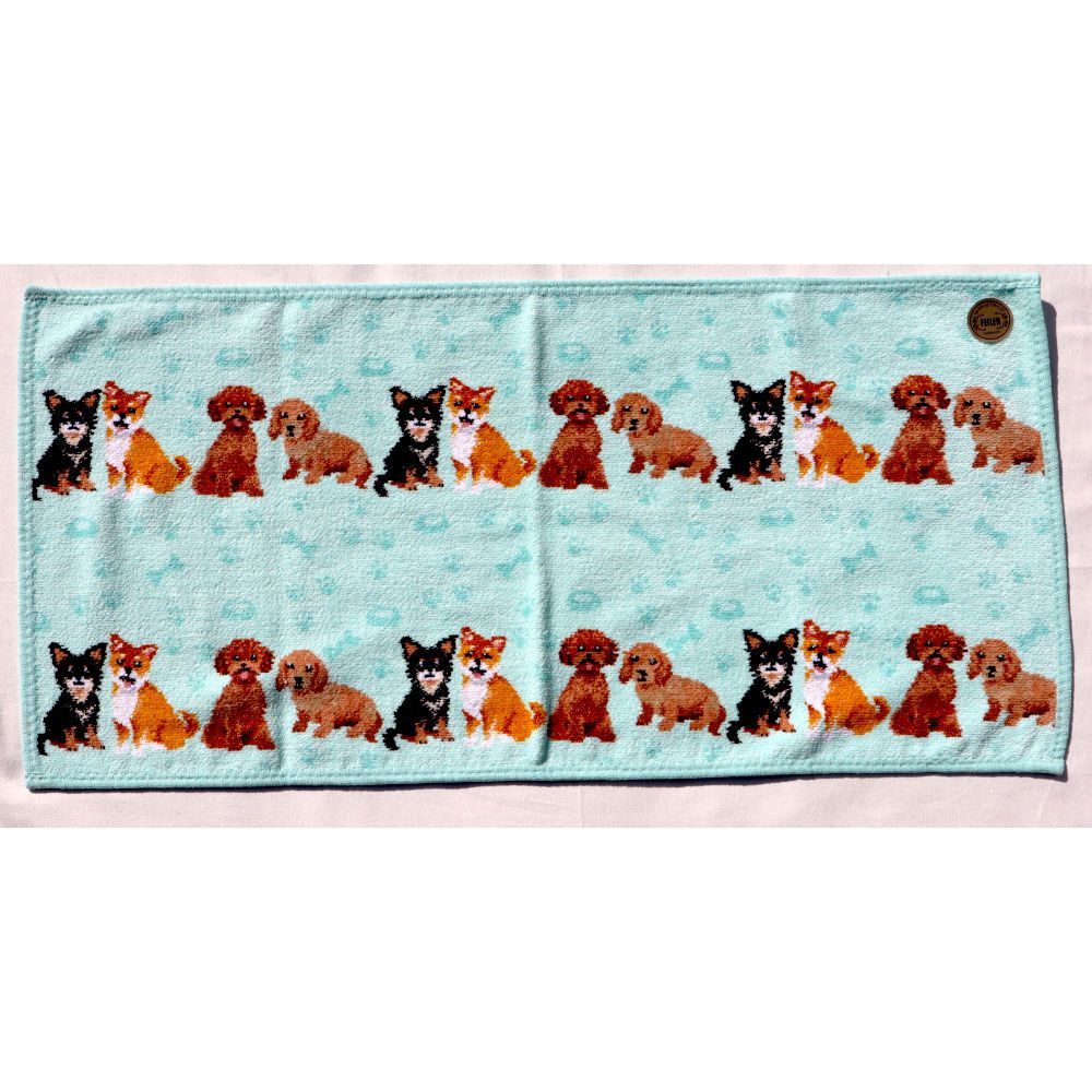 フェイラー タオル 定価11 000円 ハンドタオル マイキュートパピー 犬 グリーン