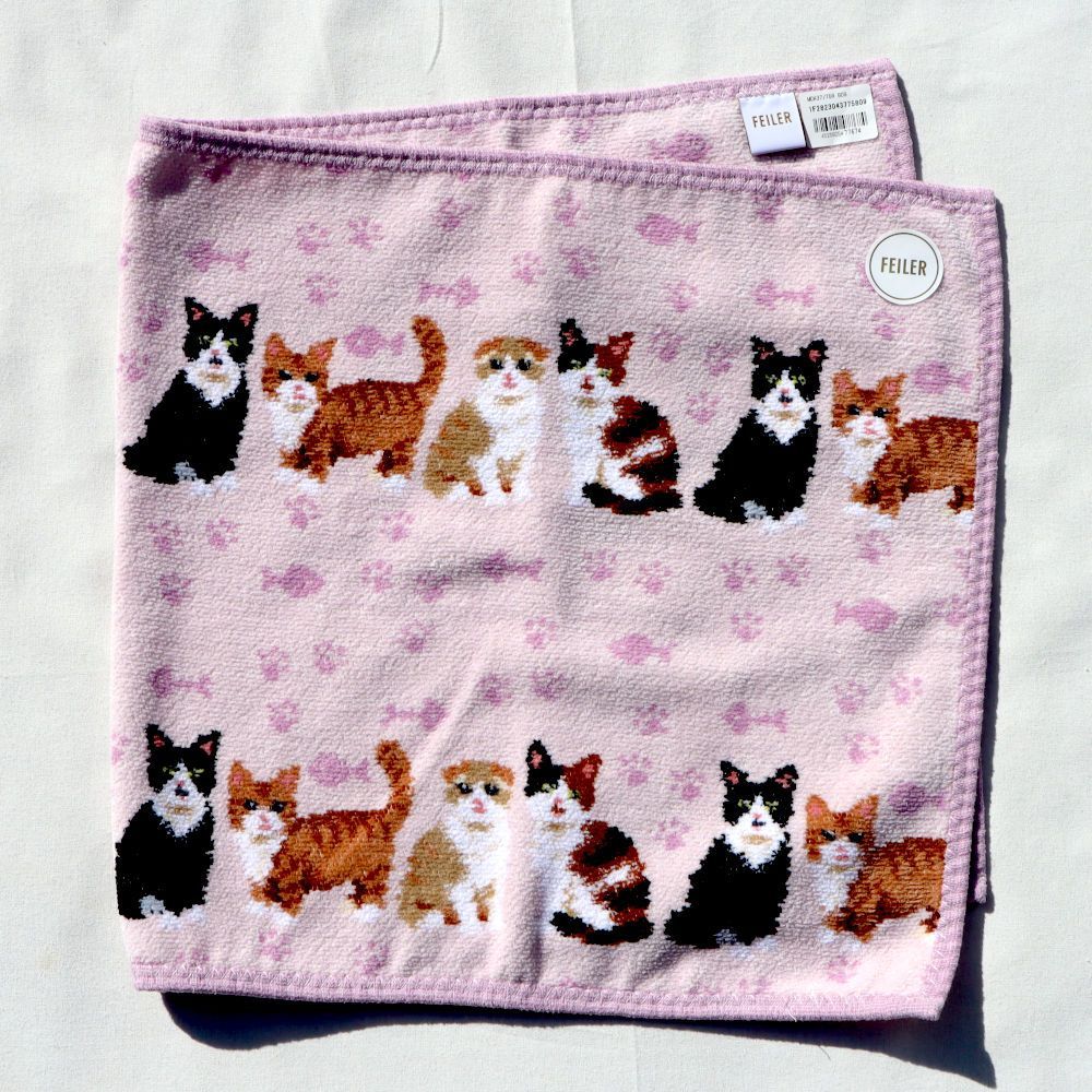 フェイラー タオル 定価11 000円 ハンドタオル マイキュートキトゥン 猫 パープル WWW_OPDRERGINERDOGAN_COM