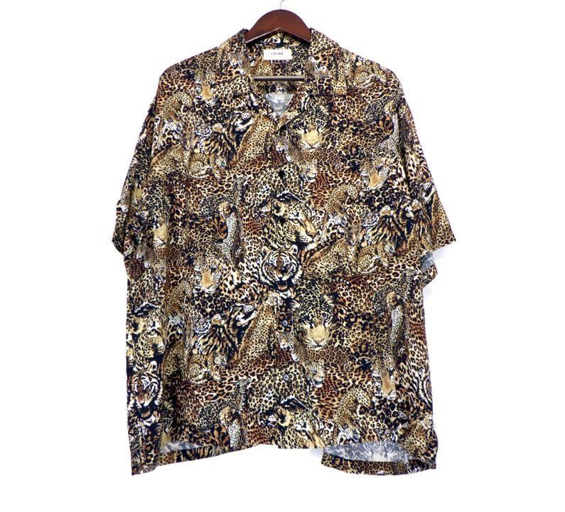 セリーヌ CELINE 2C517251S レオパード 総柄 半袖 シャツ 45568