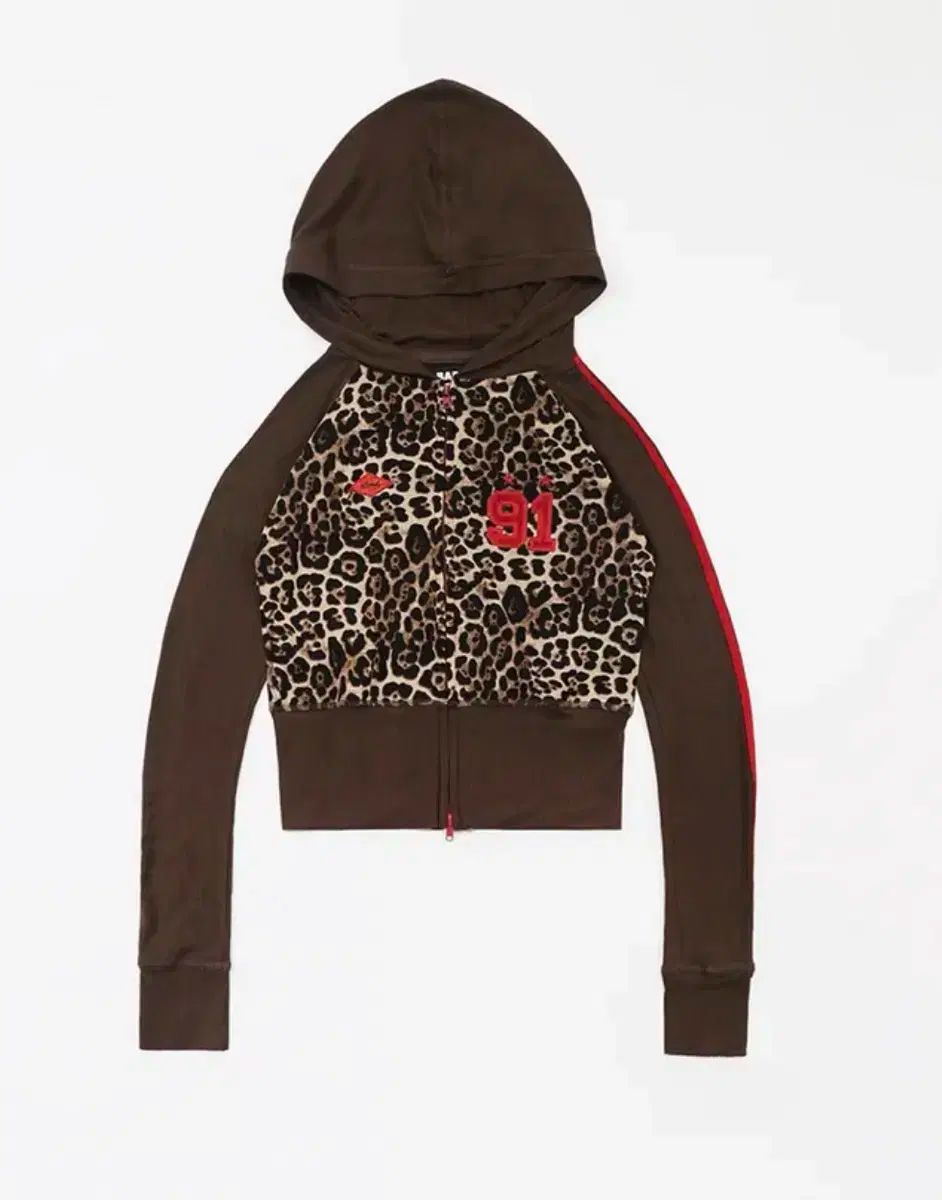 BADBLOOD バッドブラッド ジャージ フード ジップアップ ヒョウ柄 レオパード
