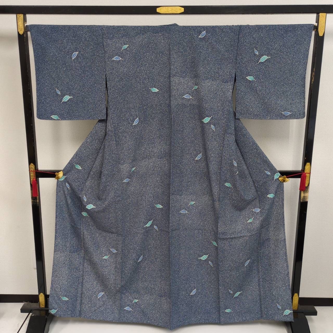 裄66.5 単衣 飛び柄 小紋 化繊 叩き染め 着物 MK-1245 - メルカリ