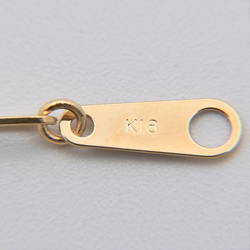 K18 ペーパークリップ ブレスレット 幅2mm 0.5g 18cm 新品 - メルカリ
