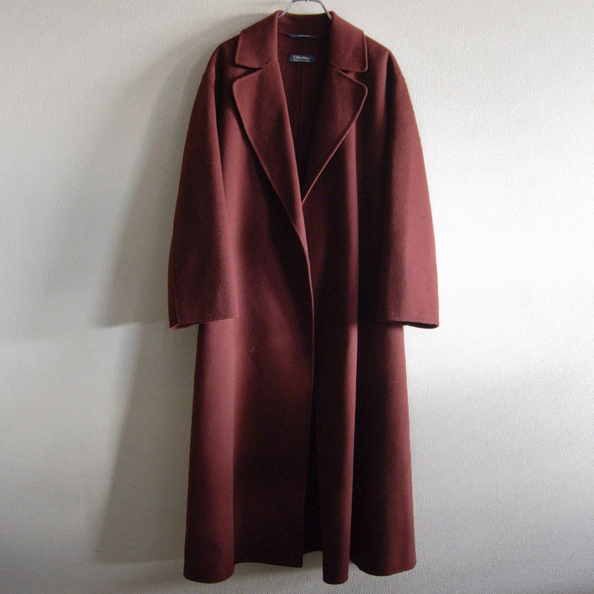 MaxMara*マックスマーラ ベルテットリバーコート クチートアマーノ 黒 