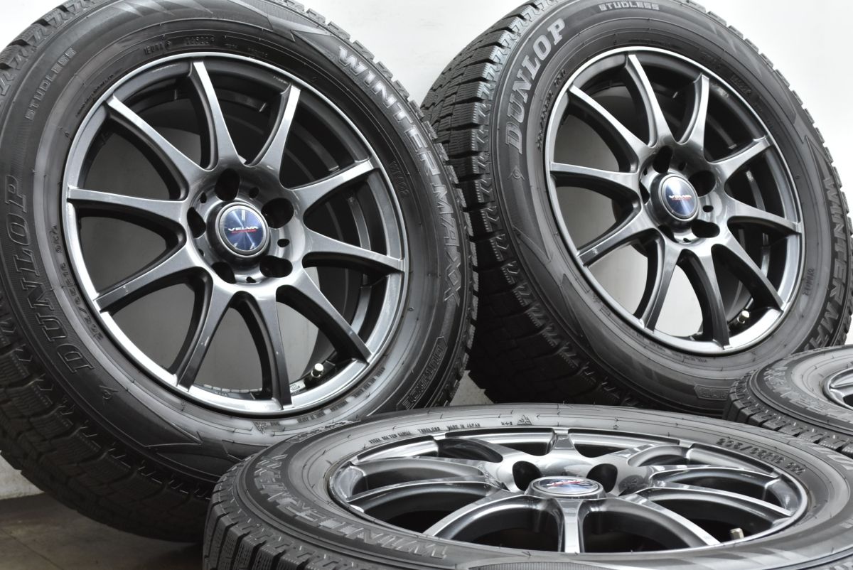 バリ溝 WEDS VELVA 16 in 6 5 J 40 PCD 114 3 ダンロップ WM 02 205 60 R ノア ヴォクシー ステップワゴン セレナ プレマシー