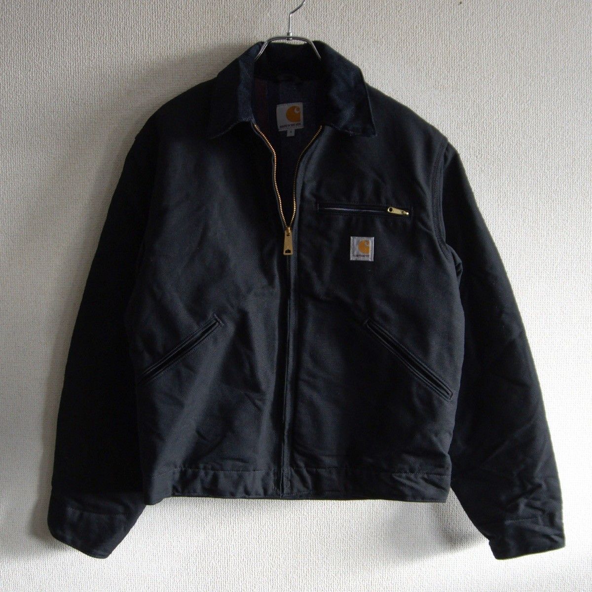 美品/USA製】Carhartt【 DETROIT JACKET デトロイトジャケット】 S BLK