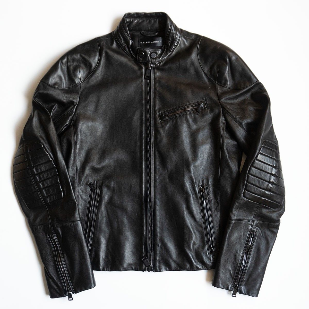最高級】RALPH LAUREN BLACK LABEL【ラムレザー シングル ライダース 